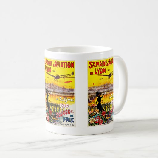 Semaine d'Aviation de Lyon Coffee Mug (Devant droit)