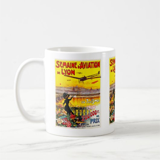 Semaine d'Aviation de Lyon Coffee Mug (Gauche)
