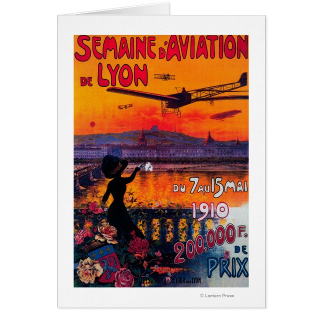 Semaine d'Aviation De Lyon Poster vintage (Devant)