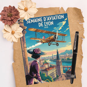 Semaine d'Aviation de Lyon  Verjaardag Kaart