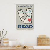 Semaine de la Bibliothèque Nationale 1961 Affiche  (Cuisine)