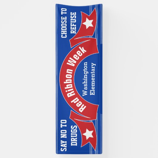Semaine du ruban rouge - Bannière sans drogue mode (Vertical)