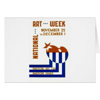Semaine nationale d'art - affiche de WPA -