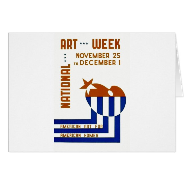 Semaine nationale d'art - affiche de WPA - (Devant horizontal)