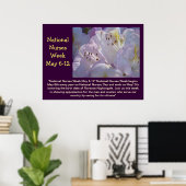 Semaine nationale des infirmières 6-12 mai Poster  (Bureau à domicile)