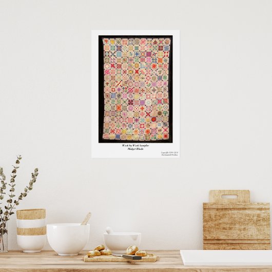 Semaine par semaine Blocs d'échantillons Poster (Cuisine)