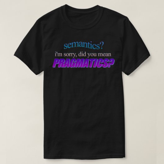 semantiek t-shirt (Design voorkant)