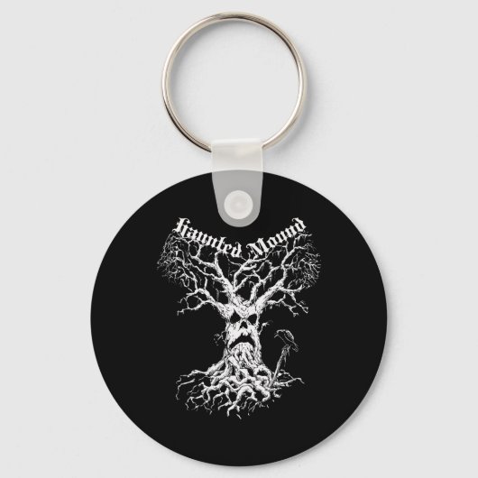 Sematary Merch. Ontwerp een spookboom. spookheuvel Sleutelhanger (Voorkant)