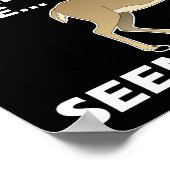 Semble Legit Funny Chasse Poster noir (Coin)