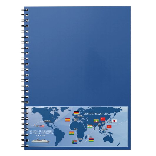 Semestre au carnet 2018 d'automne de mer (Devant)