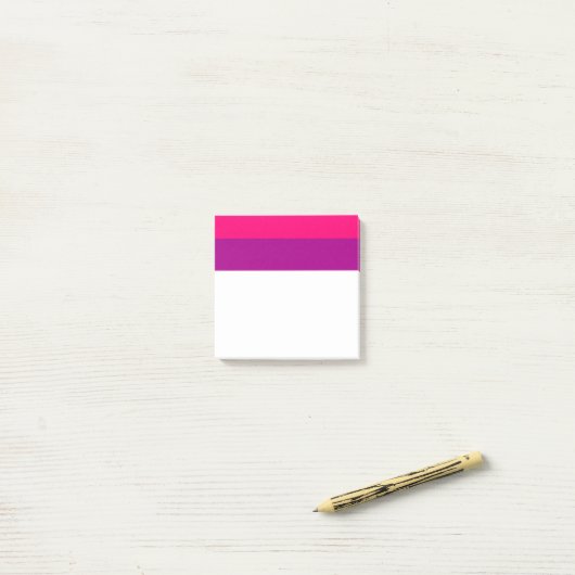 Semi Bisexual Pride Flag Post-it® Notes (Op bureau)