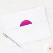 Semi Bisexual Pride Flag  Ronde Sticker (Envelop)