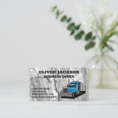 Semi-camion | Carte de visite de texture de roche  (Debout devant)