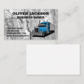 Semi-camion | Carte de visite de texture de roche  (Devant / Derrière)