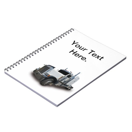 Semi-carnet de camions Carnet de spirale (Côté gauche)