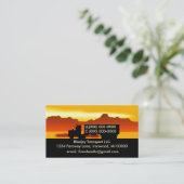 Semi carte de visite de camionnage de camionneurs (Debout devant)