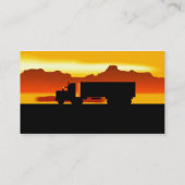 Semi carte de visite de camionnage de camionneurs (Dos)