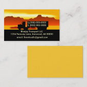 Semi carte de visite de camionnage de camionneurs (Devant / Derrière)