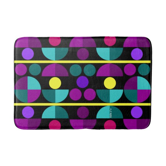 Semi Circles Bathmat Badmat (Voorkant)