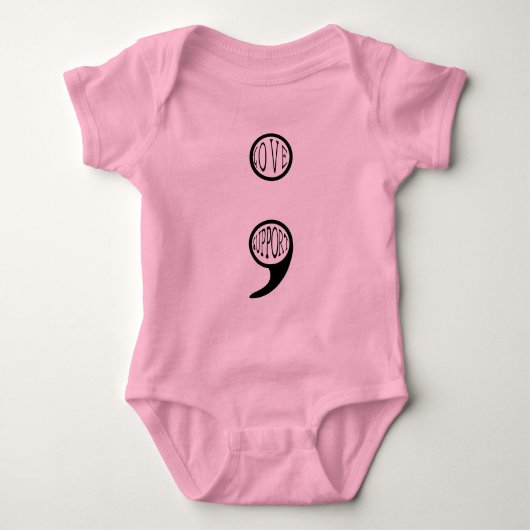 Semi Colon Love & Support Romper (Voorkant)