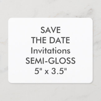 SEMI-GLOSS 110 lb 5,5 inch x 4,25 inch bruiloft Save The Date