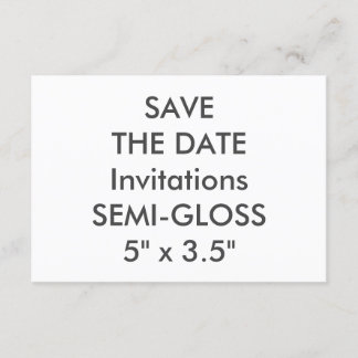 SEMI-GLOSS 110 lb 5 x 3,5-inch bruiloft Save The Date