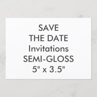 SEMI-GLOSS 110 lb 7 x 5-inch bruiloft Save The Date