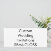 SEMI-LUSTRE 9,25" x 4" invitations de mariage (Debout devant)