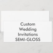 SEMI-LUSTRE 9,25" x 4" invitations de mariage (Devant / Derrière)