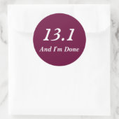 Semi-Marathon Coureurs 13.1 Sticker (Bourgogne) (Sac)