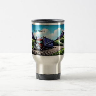 Semi tasse personnalisable de voyage de chauffeur