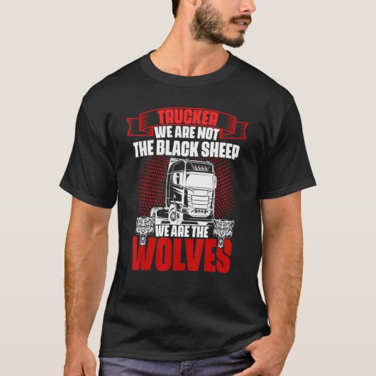 Semi trailer truck driver  9 t-shirt (Voorkant)
