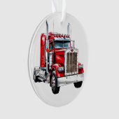 Semi Truck Big Rig Ornament (voorkant)