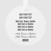 Semi Truck Big Rig Ornament (achterkant)