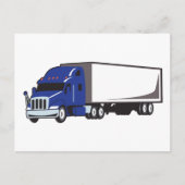 Semi Truck Briefkaart (Voorkant)