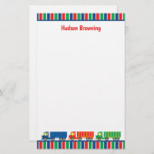 Semi Truck Convoy gepersonaliseerd briefpapier (Voorkant / Achterkant)