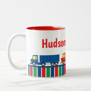 Semi Truck Convoy Gepersonaliseerde Mok