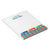 Semi Truck Convoy Personalized Notitieblok (Schuin)