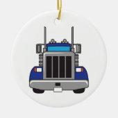 Semi Truck Front Keramisch Ornament (Voorkant)