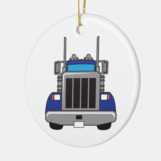 Semi Truck Front Keramisch Ornament (Links)