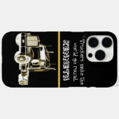 Semi-Truck Golden Digitale Illustratie Case-Mate iPhone Case (Achterkant (horizontaal))