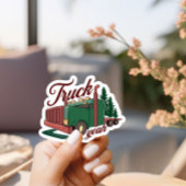  semi-truck grappig sticker