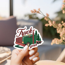  semi-truck grappig sticker