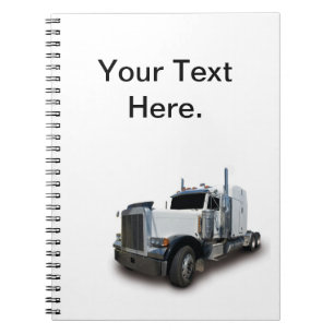 Semi Truck Log Book Spiral Notitieboek