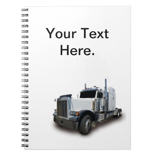 Semi Truck Log Book Spiral Notitieboek (Voorkant)