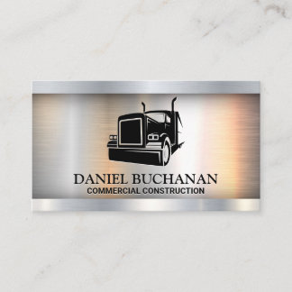 Semi Truck Logo | Metaal Visitekaartje