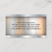Semi Truck Logo | Metallic Industrial Visitekaartje (Achterkant)