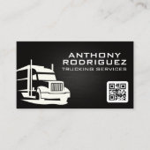 Semi Truck Logo | Veiling | Qr-code Visitekaartje (Voorkant)