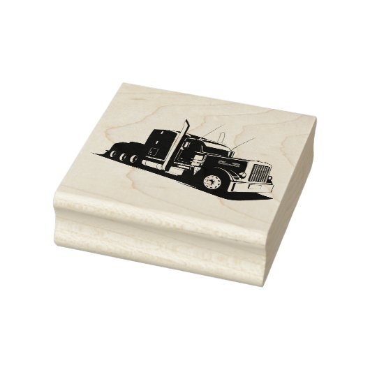 Semi Truck Rubberstempel (Stempel)