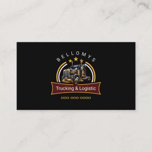 Semi Truck Visitekaartje (Voorkant)